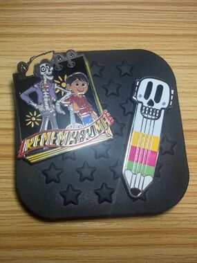 Disney Coco Remember Me Enamel Pin Duo